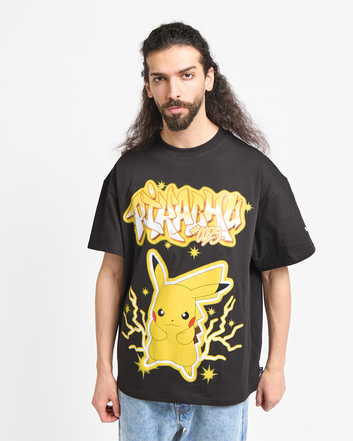 Puma x Pokemon Hoops Pikachu Tee | 635658-01 | AFEW STORE